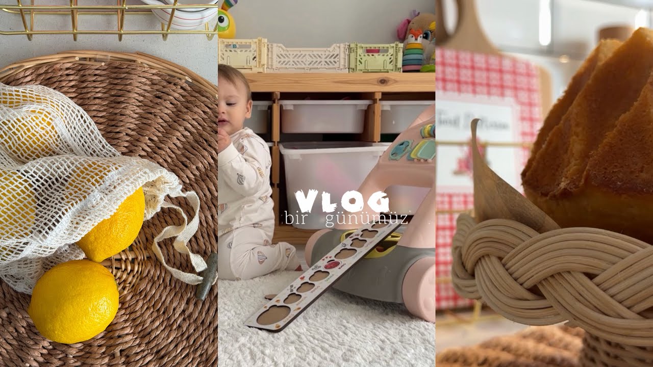 evde bir günümüz | mutfaktayız, limonlu kek, bitmeyen çamaşır döngüsü, rutinimiz 