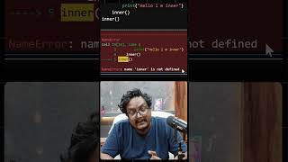 Python Nested Functions 🔥 | Function Ke Andar Function 😱 #shorts
