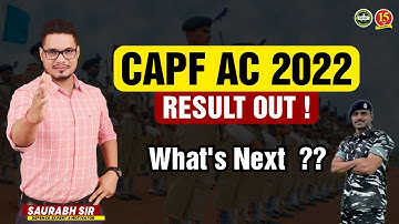 CAPF AC 2022 Result | CAPF Result 2022 | CAPF Cut-Off 2022 | MKC
