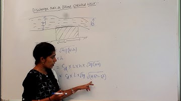 DISCHARGE OVER A BROAD CRESTED WEIR |Fluid Mechanics|broad crested weir flow|broad crested weir flow