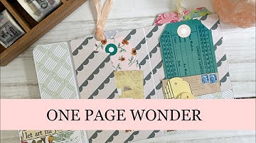 ONE Page Wonder - Use Your 12" Papers - Tutorial - Ephemera Holder - Snail Mail Ideas