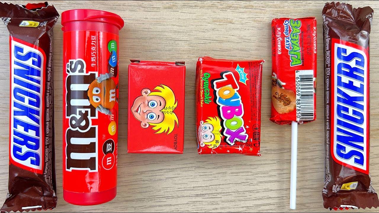 Rainbow Candy & Snickers | Visual Crunch Party 🌈🍫