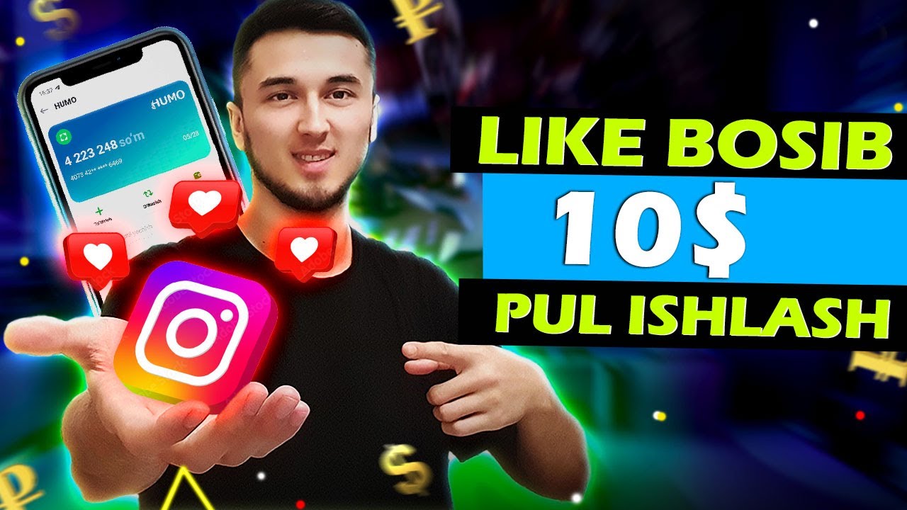 KUNIGA 10 LIKE BOSIB pul ishlash    Internetda SARMOYASIZ pul ishlash