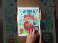 Color With Me | Father’s Day Grill Master Page 🍔🔥 Before &amp; After Coloring