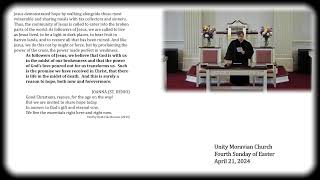 Unity Moravian Livestream 4-21-24