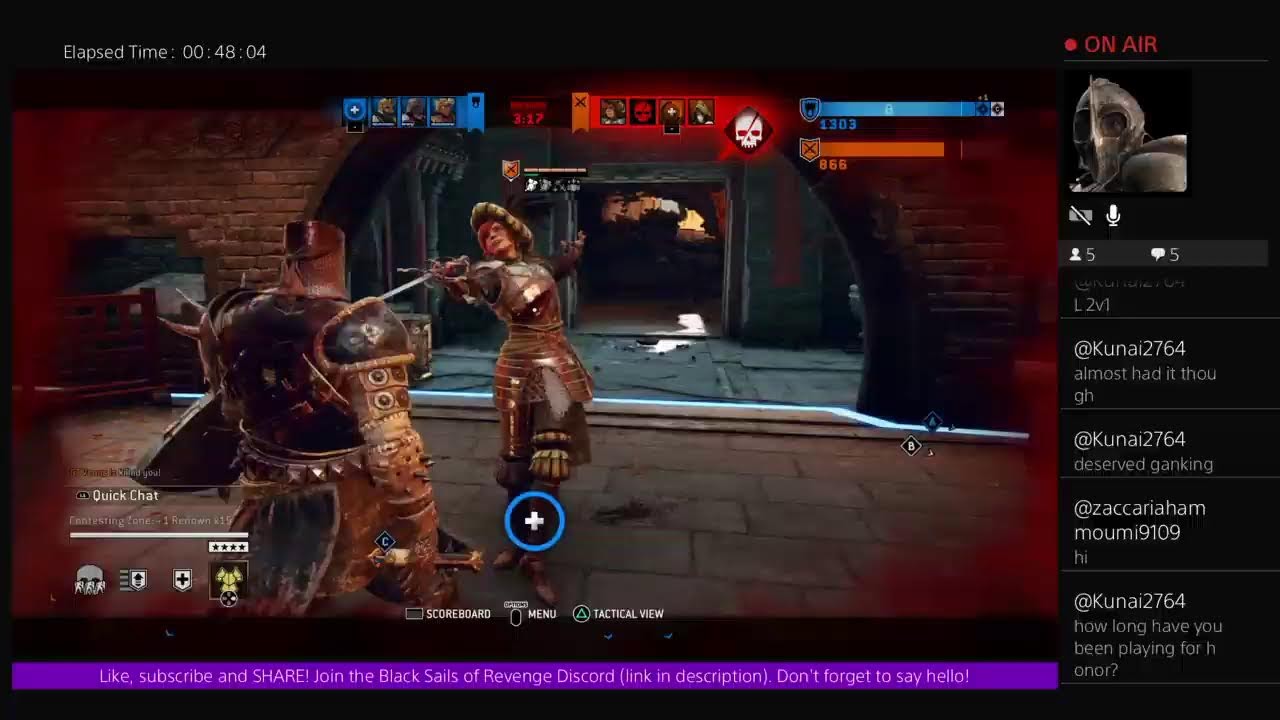 The Captain up early playing a lil For Honor