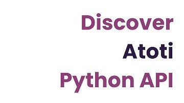 Discover Atoti Python API