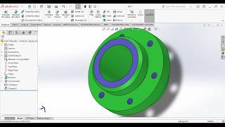 S12 SolidWorks Flange 3D Modeling | Step‑by‑Step Tutorial