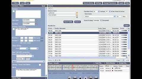 Forensic Search | Nexidia
