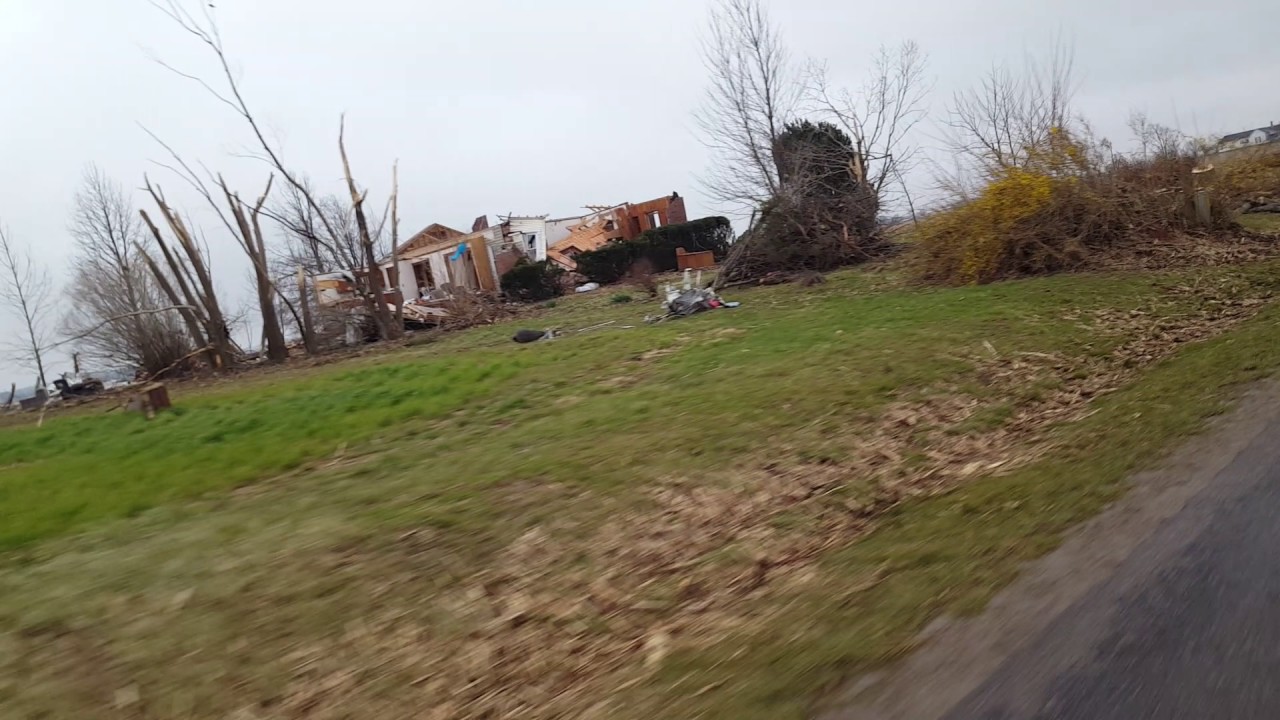 Crossville, Illinois tornado damage 2 weeks later March 13, 2017