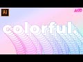 How to Create Colorful 3D Text Blends in Adobe Illustrator Tutorial