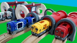 Wooden Trains - BRIO Train Metro Railway Track | 100% BRIO World Train Video