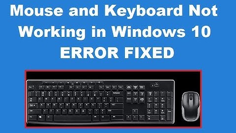 How to Fix Mouse and Keyboard Not Working in Windows 10