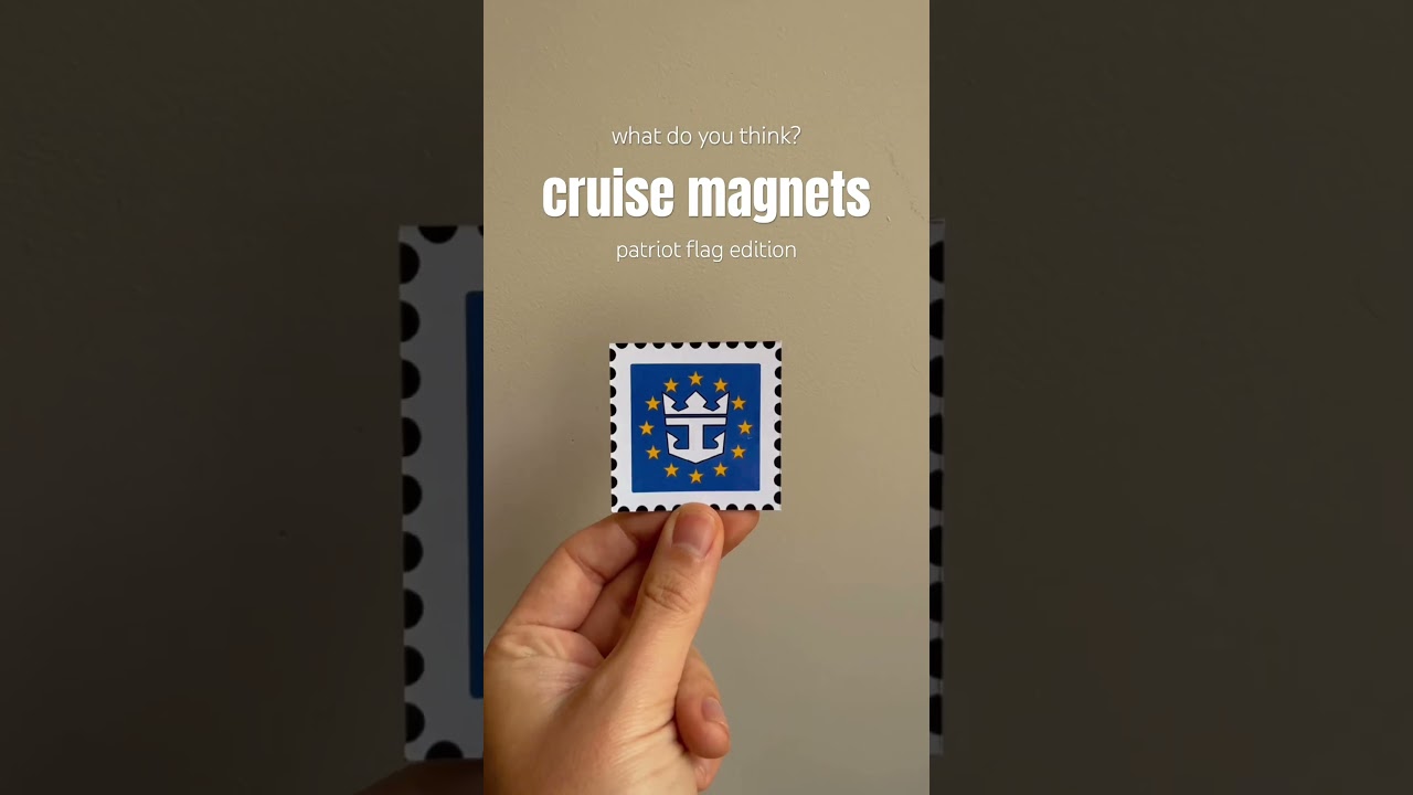 Patriot Cruise Magnets 🚢  what do you think? #cruises #cruiseship #royalcaribbean #cruisemagnet