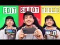 Phone se shoot edit  upload kaise kare  how to shoot youtube with only 1 mobile