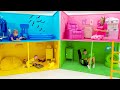 Vlad und Niki Vier-Farben-Spielhaus-Herausforderung