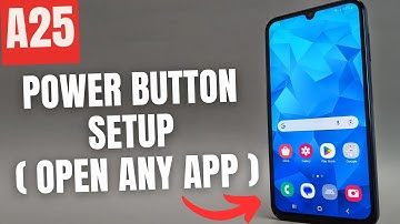 Samsung Galaxy A25  - How to Setup Power Button Side Key to Open Any App / Camera / Torch