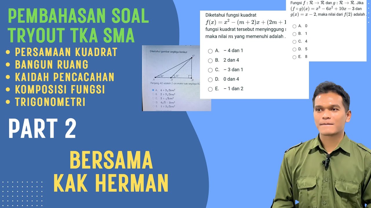 🔥 Pembahasan Soal TKA SMA — Dijamin Pasti Keluar di Ujian 2025! 💯 
