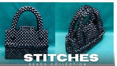 EASIEST way to make the BEST DESIGNED handmade BEADED BAG//DIY Beaded Bag//DIY Tutorial