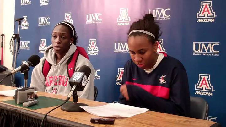 Davellyn Whyte & Ify Ibekwe Post Game 1-22 by Arizona Athletics