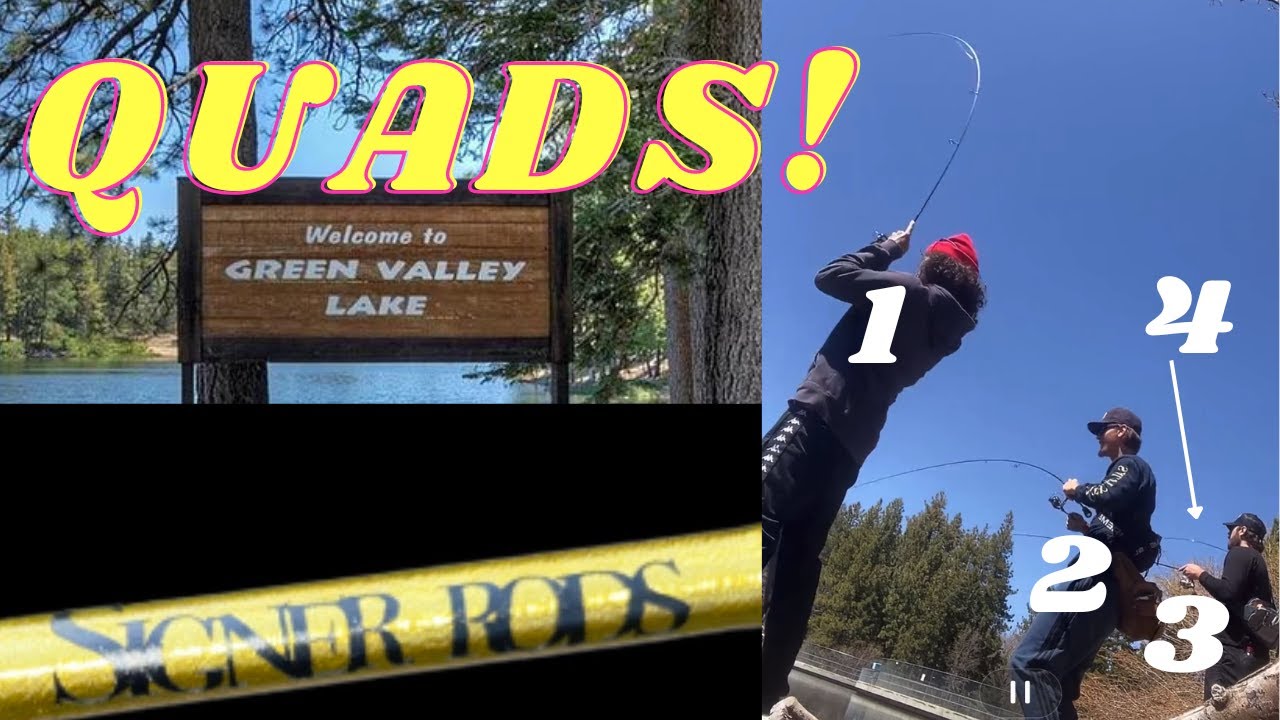 Green valley lake trout fishing is on fire! Ultra light 2lb line spooning!