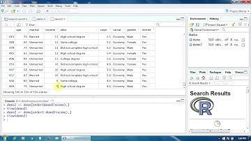 7. Sorting Data Frames in R