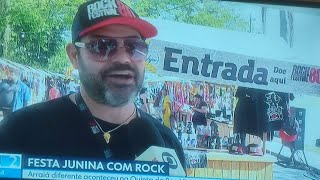 TV Globo no Arraial Forrock Rock 80 Festival na Quinta da Boa Vista