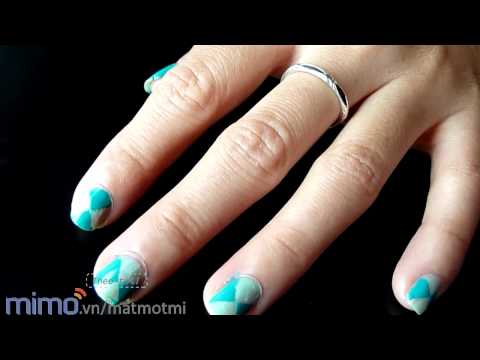Video Cách dễ nhất để sơn 2 màu lên móng tay - youtube