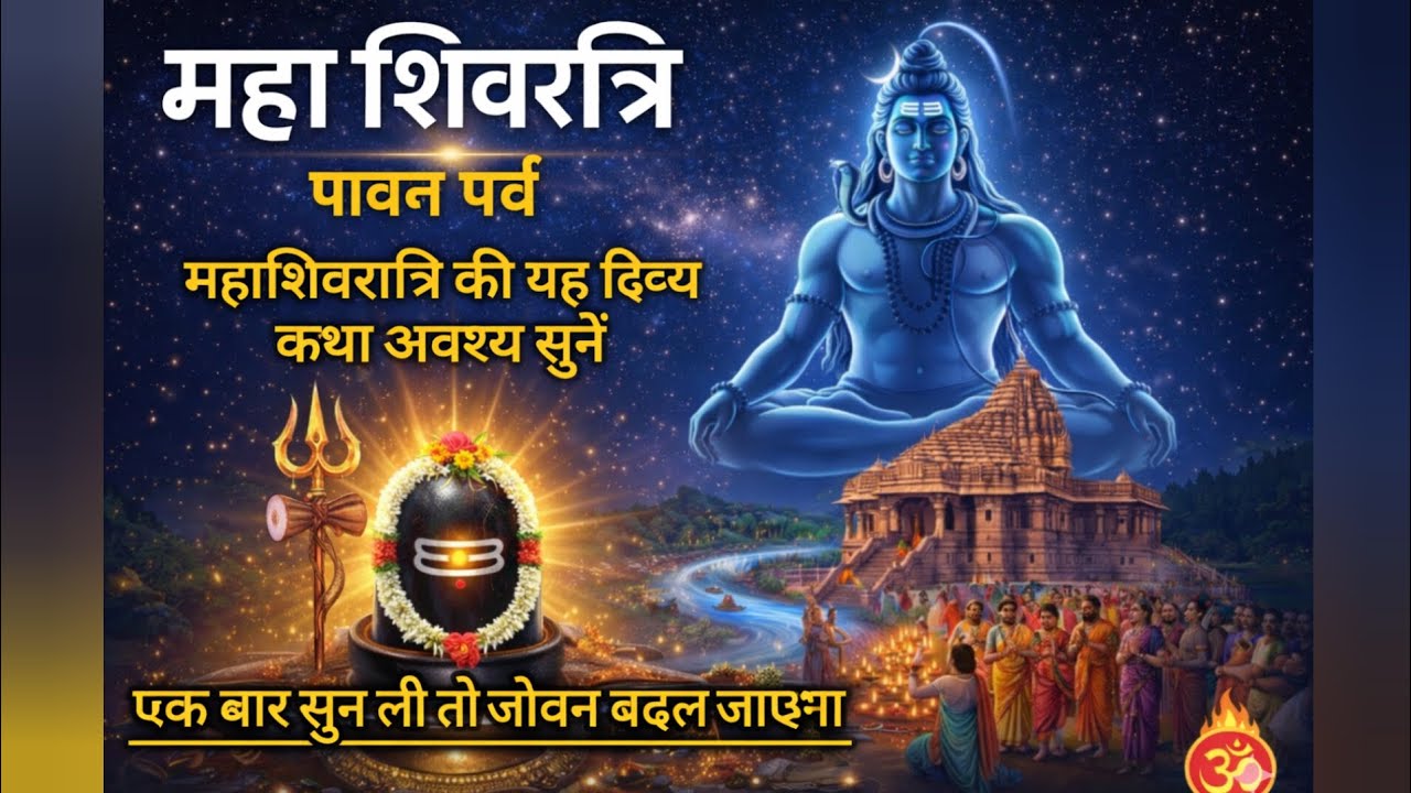 महाशिवरात्रि की रात्रि को यह कथा, जरूर सुने यह कथा, जिसने भी एक बार सुन ली ,उसका जीवन बदल जाएगा।।।।