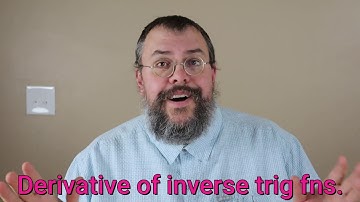 Calculus 1 -- Derivative of inverse trigonometric functions -- Overview