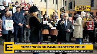 Eskişehirde Yüzde 70Lik Su Zammı Protesto Edildi