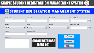 How to create |Simple Student Registration Database| DataBase Part in |JAVA NETBEAN
