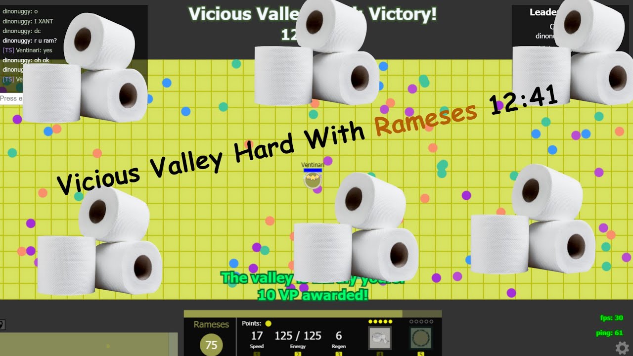 [Evades.io] Vicious Valley Hard Solo (Speedrun?) w/Ramese 