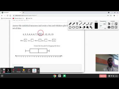 Create Box Plot Delta Math Example 2