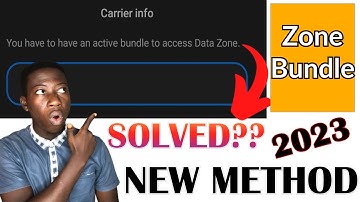 MTN ZONE BUNDLE : Is this the NEW Method to solve the problem?