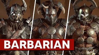 ALL Barbarian Transmog Armor Sets & All Color Variants - DIABLO 4