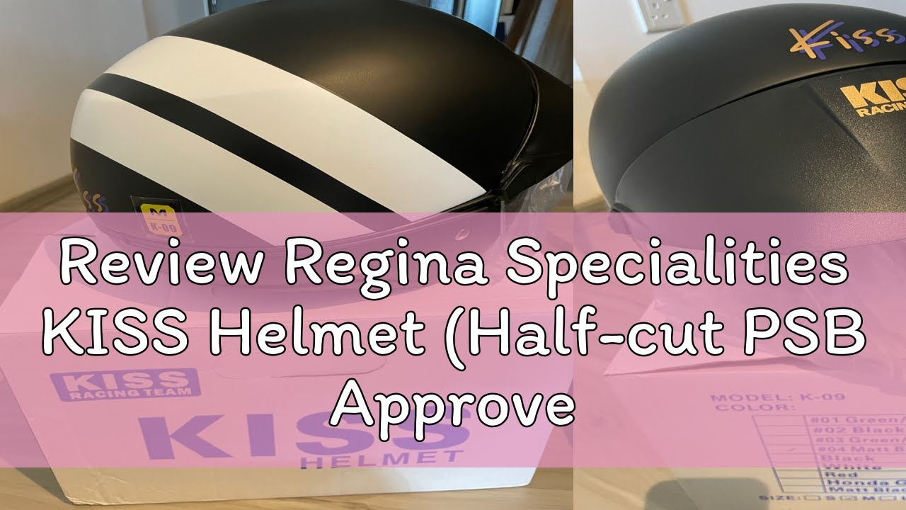 Review Regina Specialities KISS Helmet (Half-cut PSB Approved)