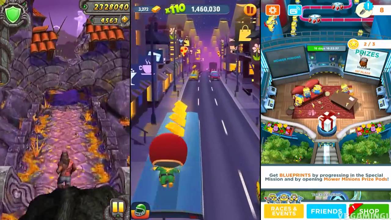 Talking Tom Gold Run vs Temple Run 2 Spooky Summit vs Despicable Me ...