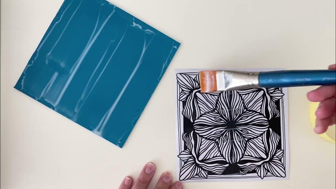 Linocut Tutorial How I Transfer a Digital drawing onto a Lino block