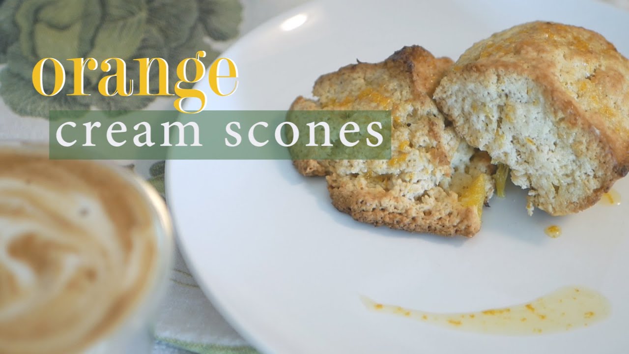 Homemade Orange Cream Scones