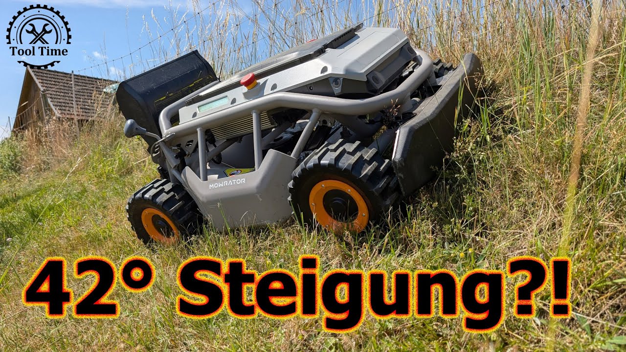 Mowrator S1 4WD  elektrische RC Mäher kan 42°?!