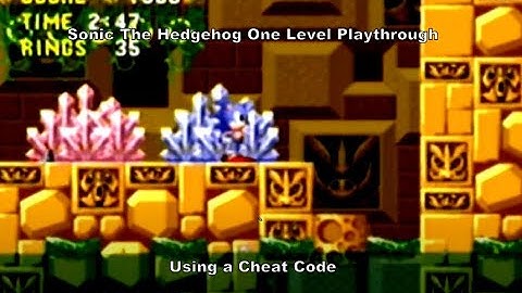 Sonic The Hedgehog One Level Playthrough using a MegaDrive Cheat Code :D #Megadrive #Sega #Gaming