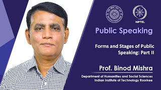 Lecture 19: Forms and Stages of Public Speaking: Part II