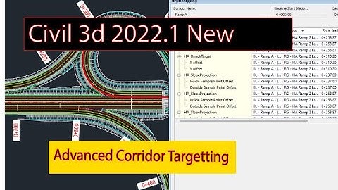 Civil 3d 2022.1 New Features-Corridor Target refresh