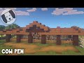 Minecraft: How To Build a Cow Pen! Tutorial!