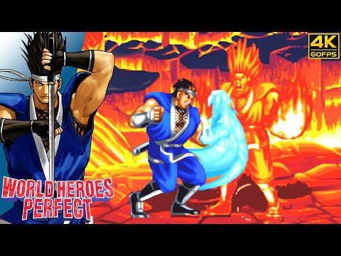 World Heroes Perfect - Hanzou (Arcade / 1995) 4K 60FPS