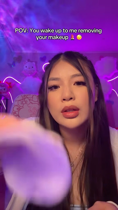 POV: You wake up to me removing your makeup 💄 #asmr