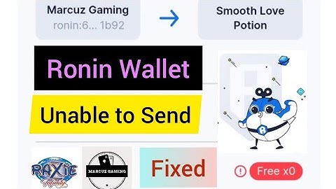 How to fix Ronin Wallet unable to Send SLP