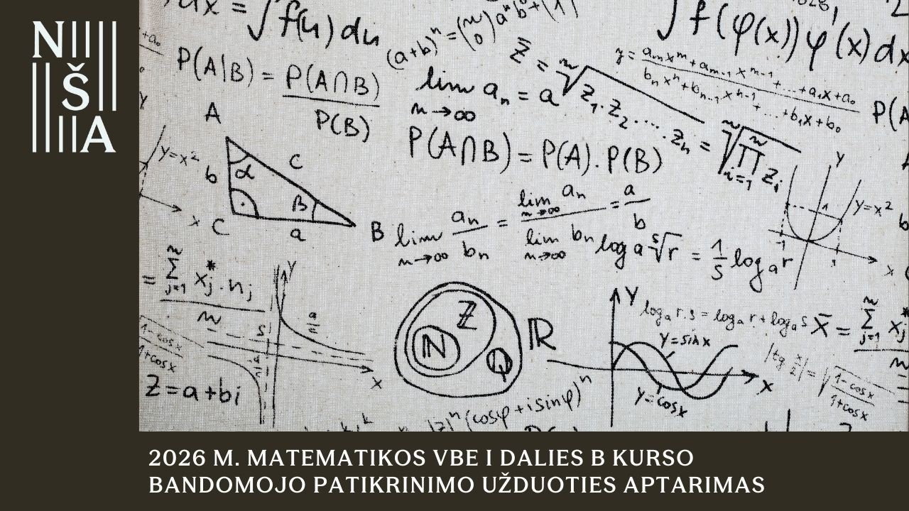 2026 m. matematikos VBE I dalies B kurso bandomojo patikrinimo užduoties aptarimas