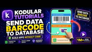 How to Send Barcode Data to Database in Kodular | Beginner Tutorial